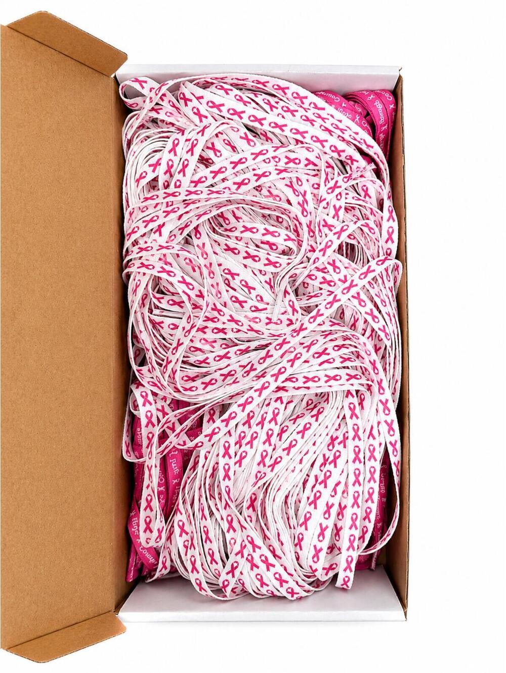2/$60 50 Pairs Breast Cancer Awareness Shoelaces Pink Ribbon Fundraiser Laces